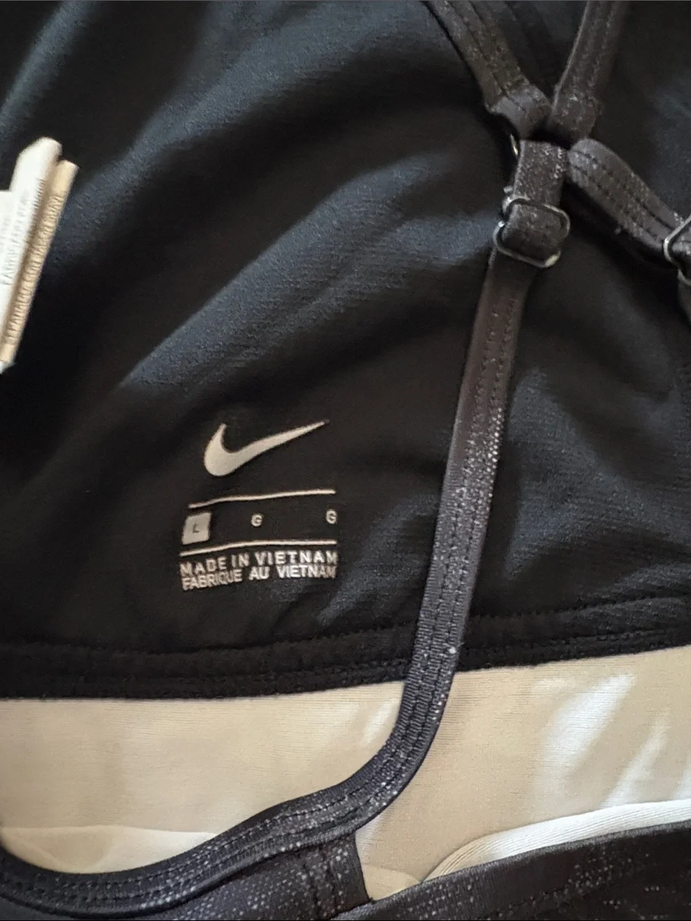 Nike Black Women’s Swim Cami with Built-In Shelf